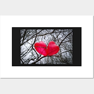 Two Little Hearts, Kissing In A Tree Posters and Art